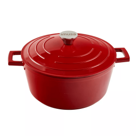 5qt Cast Aluminum Dutch Oven - Red - Red