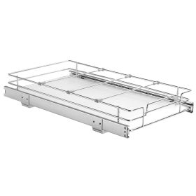 Pull Out Cabinet Organizer, Heavy Duty Slide Out Pantry Shelves, Chrome-Plated Steel Roll Out Drawers