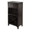 Ancona Modular Wine Cabinet with One Drawer; Glass Rack; X Shelf - 92745