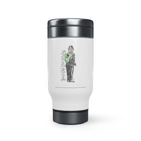Black Irish Stainless Steel Travel Mug with Handle; 14oz - 14oz