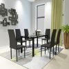 7-piece dining table set, dining table and chair - as Pic