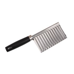 choWavy Cutter Stainless Steel Potato Chip Dough Vegetable Fruit Crinkle Wavy Knife Chopper Cutter