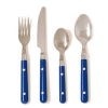 Casual Living 24 Pieces Flatware Set, Blue - Walter Drake