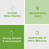 Comfy Package Engraved Plastic Forks Disposable Silverware Heavy Duty Cutlery Clear, 100-pack - Comfy Package