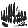 15-Piece Kitchen Knife Set - High Carbon Stainless Steel, Non-Stick Coating, Rust-Resistant, Ergonomic Handles - Perfect for Cook