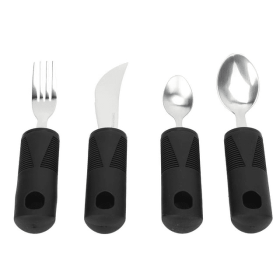 Parkinsons Utensils, Weighted Utensils 4 Pieces Weighted Design For Elderly - Cergrey