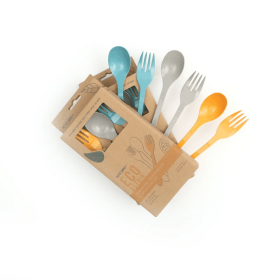 Knork Eco Togo Ware Reusable Bamboo Astrik Eco Plant-Based Utensil Lunch Pack - Knork