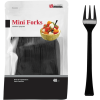 Jacent 48 Count Black Mini Appetizer Forks, 1-Pack - Jacent