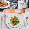Stock Your Home Disposable Rose Gold Plastic Forks - 125 Count - Stock Your Home