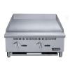 24" Griddler (24" Depth)  2-Burner Commercial  Griddle in Stainless Steel  with 4  legs - silver - stainless steel