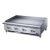 4-Burner Commercial  Griddle in Stainless Steel  with 4  legs - silver - stainless