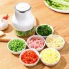 Household Small Electric Garlic Masher; Garlic Chopper; Wireless Vegetable Mincer; Portable Mini Food Processor; Kitchen Gadgets - Green