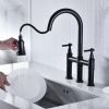 Bridge Kitchen Faucet with Pull-Down Sprayhead in Spot - as Pic