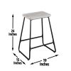 Carson - 3 Piece Dining Set - Pearl Silver - as Pic