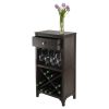 Ancona Modular Wine Cabinet with One Drawer; Glass Rack; X Shelf - 92745