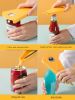 Multifunctional Bottle Cap Opener Tin Opener Lid Opener Can Openers Bottle Cap Opener Beer Screwdriver Universal Bottle Opener - Yellow