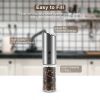 Electric Salt Pepper Grinder USB Rechargeable Pepper Mill Adjustable Coarseness Automatic Spice Milling Machine Kitchen Tool - China - Clear