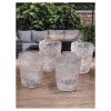 Paisley Acrylic Glasses Drinking Set of 4 DOF (13oz), Plastic Drinking Glasses, BPA Free Cocktail Glasses, Drinkware Set, Drinking Water Glasses - as