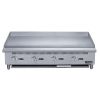 4-Burner Commercial  Griddle in Stainless Steel  with 4  legs - silver - stainless