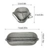 Stainless Steel Cooking Spices Infuser Fine Mesh Loose Tea Herbal Strainer Extended Chain Kitchen Seasoning Balls Outdoor Home Kitchen Accessories - E