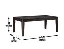 Ally - 7 Piece Dining Set - Dark Brown - as Pic