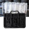 1pc Creative Ice Cube Tray; Whiskey Ice Cube Mold; Ice Cube Maker; DIY Bar Accessories - Black
