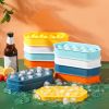 1pc Ice Cube Makers; 13 Grids; Food Grade Ice Tray Mold Ice Maker; Outdoor Kitchen Appliances; DIY Household Refrigerator Ice Box - Blue