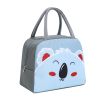 1pc Cartoon Rabbit Animal Cute Bento Bag; School Insulation Lunch Box; Lunch Bag - Pink Cow