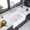Farmhouse/Apron Front White Ceramic Kitchen Sink - as Pic