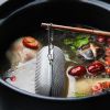 Stainless Steel Cooking Spices Infuser Fine Mesh Loose Tea Herbal Strainer Extended Chain Kitchen Seasoning Balls Outdoor Home Kitchen Accessories - E