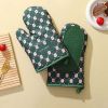 Anti-Scalding Microwave Cotton Non-Slip Insulation Gloves Oven Mitts Kitchen Heat Resistant