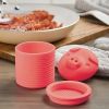 1pc, Cute Pig Silicone Grease Container with Filter Mesh - Perfect for Cooking Oil, Bacon Grease, and More - Kitchen Supplies - Red Bacon Grease Conta