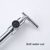 Pot Filler Faucet, Modern Brass Pot Filler Two-Attachment Wall Mount Folding Kitchen Pot Filler Swing Arm - as Pic