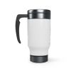 Black Irish Stainless Steel Travel Mug with Handle; 14oz - 14oz