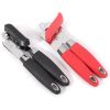 1pc Multifunctional Stainless Steel Can Opener with Rubber and Plastic Handle - Easy to Use and Durable Kitchen Accessory - Red