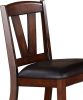 Dining Table 6x High Chairs 7pcs Counter Height Dining Set Walnut Finish Dining Room Furniture Transitional Style - as Pic