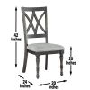Linnett - 6 Piece Dining Set - Dark Gray - as Pic