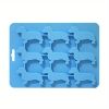 Ice Cube Silicone Tray Molds Trays Dog Mold Chocolate Dachshund Shaped Baking Candy Lid Jelly Mini Maker Fondant Puppy Release - Orange