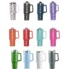 40oz Adventure Quencher Tumbler Thermos Vacuum Cups With Handle Stainless Steel Travel Water Cup Stay Ice Cold Car Coffee Mug - 1000-1500ml - 22