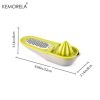 1pc Olive Green Multi-Functional Hand Juicer Lemon Squeezer Juice Squeezer Lemon Peel Wiper 3-in-1 Kitchen Accessories - Green