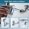 1pc New Universal 1080¬∞ Rotation Extender Faucet Aerator; Plastic Splash Filter; Kitchen Washbasin Faucets Bubbler Nozzle Robotic Arm - One Mode 720