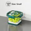 Fridge Timer Control Storage Containers - green