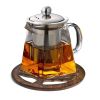 WILLART Wooden Tea Pot Trivet | Teapot Coaster; Table Decor; Accessory (Set of 2 Coasters) - 2-PC
