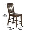 Cayla - 9 Piece Dining Set With Counter Height Table - Dark Brown - as Pic