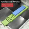 1pc Adjustable Over Sink Sharpening Stone Base Holder Retractable Non-slip Whetstone Grinding For Knife Sink Bridge Fits Kitchen - Gray A