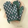 Anti-Scalding Microwave Cotton Non-Slip Insulation Gloves Oven Mitts Kitchen Heat Resistant