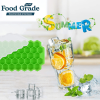 1pc Ice Tray Mold; Honeycomb Silicone Ice Tray; Hexagonal Ice Tray; 37 Grids Honeycomb Ice Tray; Ice Cube Mold; Honeycomb Ice Box; Ice Ball - Blue