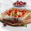 Disposable Aluminum Foil Meal Prep Cookware Square Pans, Oven, Toaster, Grill, Cooking, Roasting, Broiling