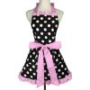 Retro Polka Dot Aprons For Women Girls, Waitress Chef, For