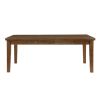 Cherry Finish Traditional Style 7pc Dining Set Drawers Table and 6x Side Chairs Ladder Back Design Wooden Furniture - as Pic